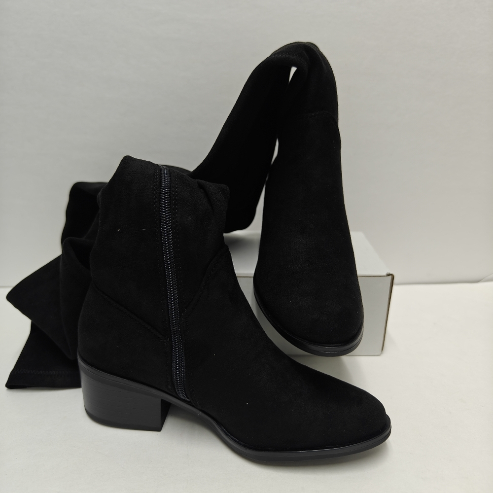 Steve Madden Women's AGGIE Black Soft Suede Over the Knee Boots Size 5 US